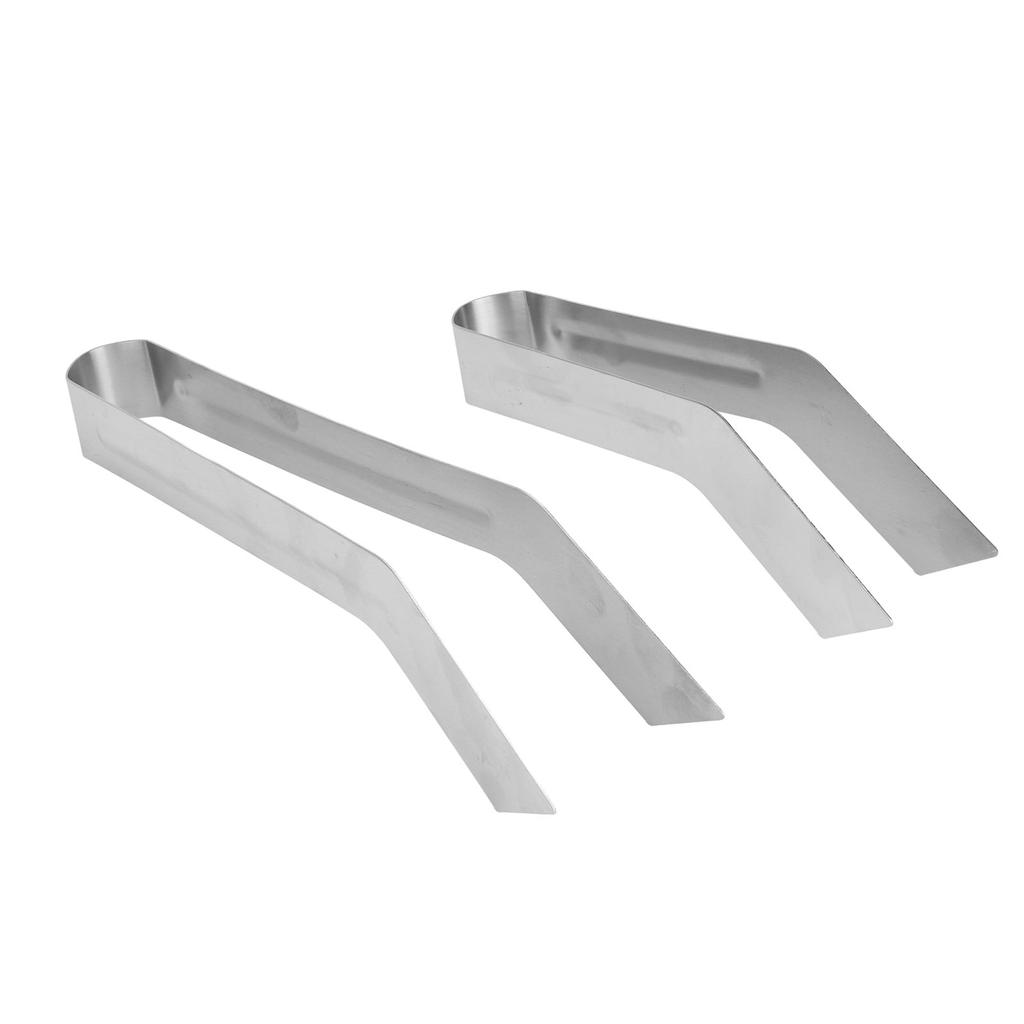 2pcs Stainless Steel Gardening Plants Transplant Tong Plant Remove Transplant Plier for Reducing Root Damage