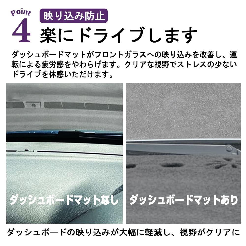 SAWAKAKI Dashboard Mat for Toyota Noah 90 Series Sun Protective Polyester with Interior Custom Part (without HUD) - Protection, Anti-Dust, Mat,