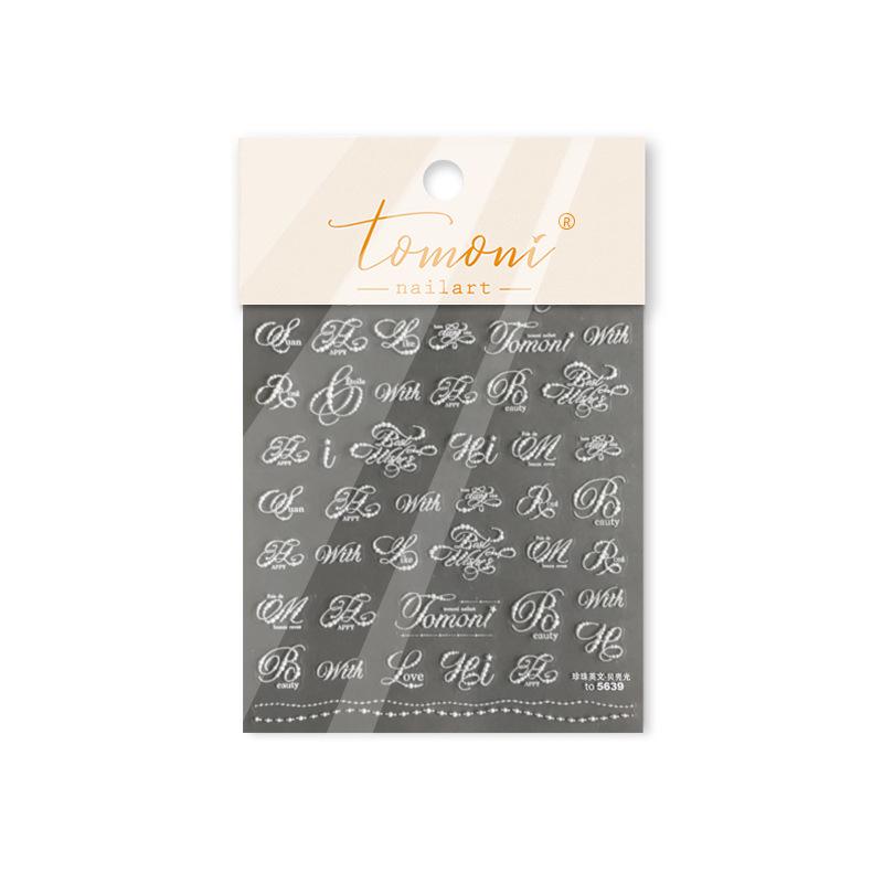 Tomoni Hot Stamping Nail Stickers - Popular DIY Chinese Style Decorative Stickers