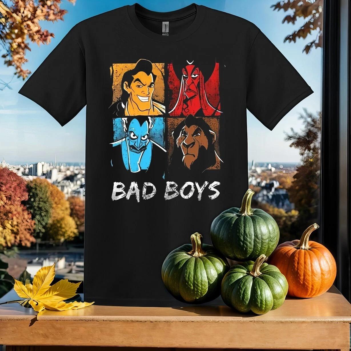 Bad Boys Villains Disney T-shirt T shirt Men Women Unisex Tshirt SY18 L