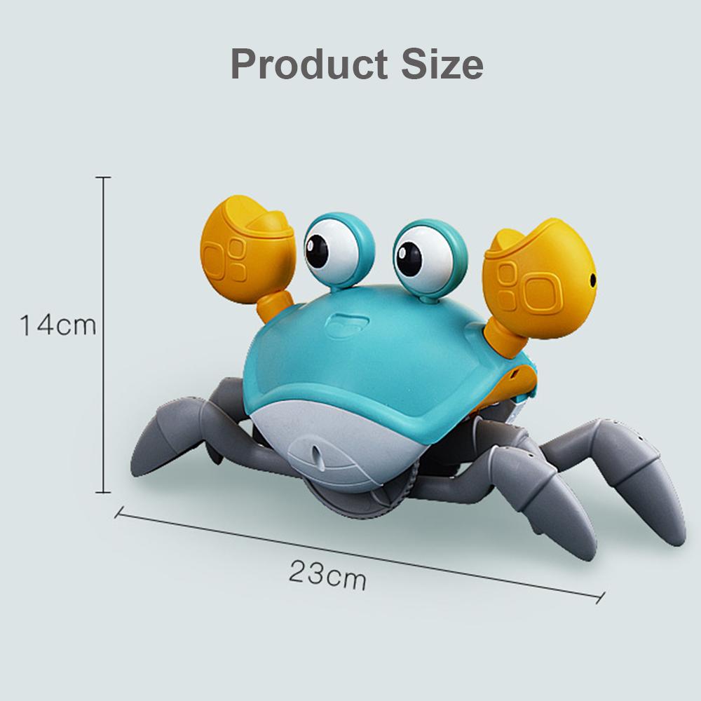 Crawling Crab Toy Baby Toys with Music & Light Tummy Time Toys Interactive Musical Toy for Toddlers