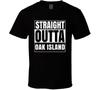 Straight Outta Oak Island North Carolina City Compton Parody Grunge T Shirt