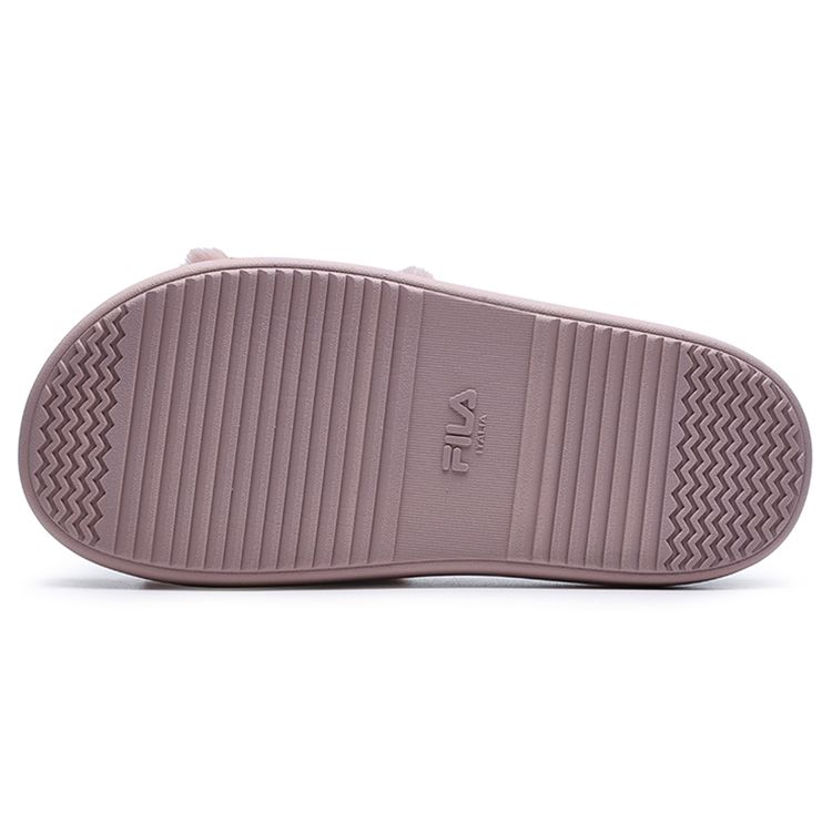 Fila Donut Thick Sole Plush Fashion Sports Comfortable Rubber Sole Slide Sandals Women Sandals Light-Purple F12W221507FPM