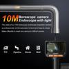Camera Endoscopique 10m avec Écran et Lumière, 1920p HD Camera Canalisation avec Écran IPS 4,3 Pouces et 8 LED Réglables