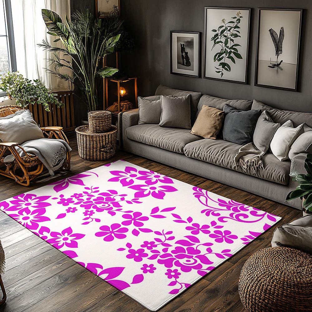 

Floral Doormat Indoor Outdoor Rug Washable Welcome Mat Home Decor Entrance Floor Carpet Non Slip Patio Rug Washable Doormat 50x80cm