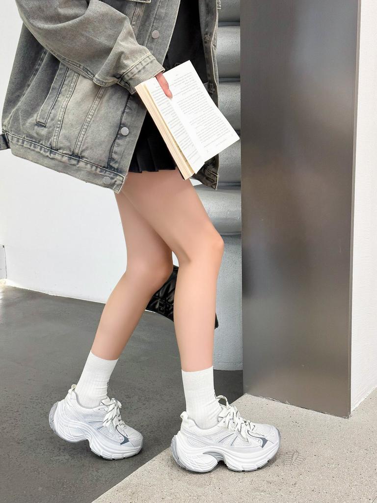 Dad shoes women's new platform muffin sneakers show feet small sneakers casual shoes trend