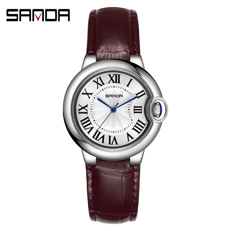 Sanda Retro Simple Couple Quartz Watches - Trendy, Cool, Luminous, Unisex Fashion Wristwatches
