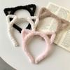 Plush Winter Furry Rabbit Ear Hairband Cute Hair Bundle Furry Headband Sweet Wash Face Headband Girl Head Hoop Hair Accessories