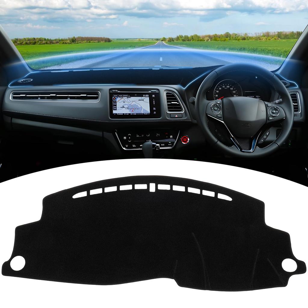 GIMUYA Honda Vezel RU Series Dashboard Mat December 2013 Interior Protection Mat Custom Parts Accessories Prevents and Slipping Black Set (RU1/2/3/4
