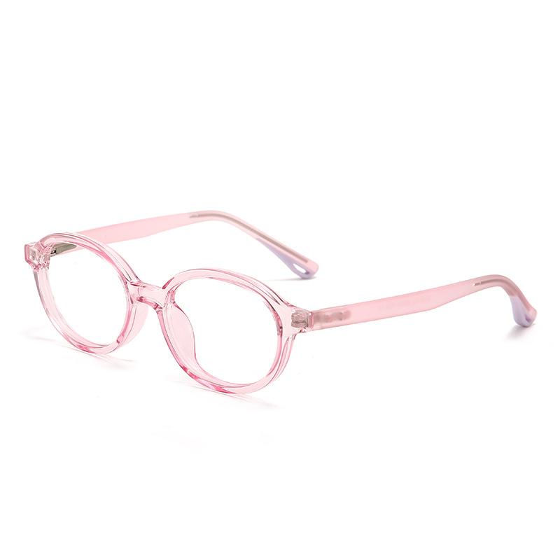6-11 Years Old Kids Oval Anti Blue Light Glasses Kids Diopter Optical Myopia Hyperopia Eyeglass Frames
