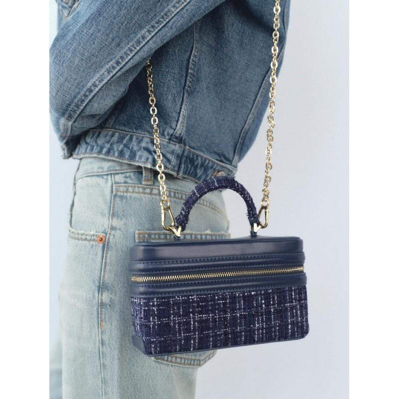 Z Family Cross-border Women's Bag 2025 New Product Nylon Cage Small Square All-matching Hard One-shoulder Cross-shoulder Handbag Retro
