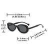 Vintage Oval Sunglasses Women Men Luxury Brand Designer Small Oval Sun Glasses Retro Eye Glasses Ladies Goggle for Male Female