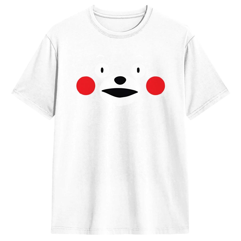 Streetwear T Shirt Summer Kumamon Hip Hop T Shirts  100 Cotton Tee Shirt for Men Y2K Basic Big Size Short Sleeve Tees