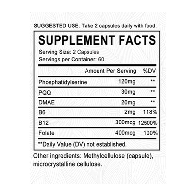 Phosphatidylserine Improve Memory Enhance Cognitive Abilities 120 Capsules