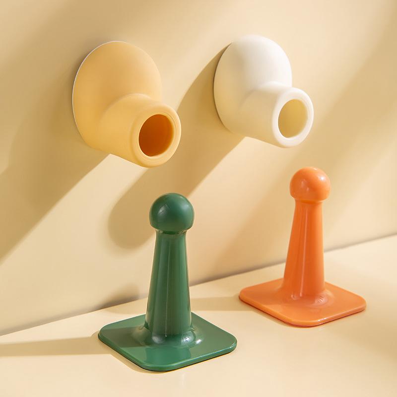 Door Handle Pad Silent Cover, Household Anti-collision Door Stop Sticker, Silicone Door Stop Anti-collision Wonder, Door Stop Without Drilling