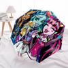 Monster High, Friendship- Automatic Opening and Closing, 8-rib Structure Portable Umbrella, Suitable for Men and Women In All Seasons - Perf