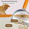 304 Stainless Steel Cat Litter Shovel Anti-slip with Wooden Handle Cat Toilet Scoop Fine Mesh Cat Poop Cleaning Tools