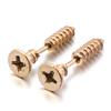 1 Pair Unisex Women Men Earrings Stainless Steel Piercing Nail Screw Stud Earrings Punk Rock Helix Ear Piercings Spiral Jewelry