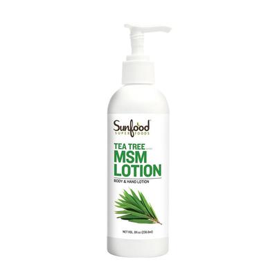 Tea Tree MSM Lotion, 8 Fl Oz