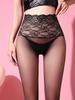 Ultradünne Schritt Nahtlose Strumpfhose Hohe Spitze Taillenstrumpfhose Sexy Slip Elastischer Former Bein Lingerie Glänzende Strumpfhose