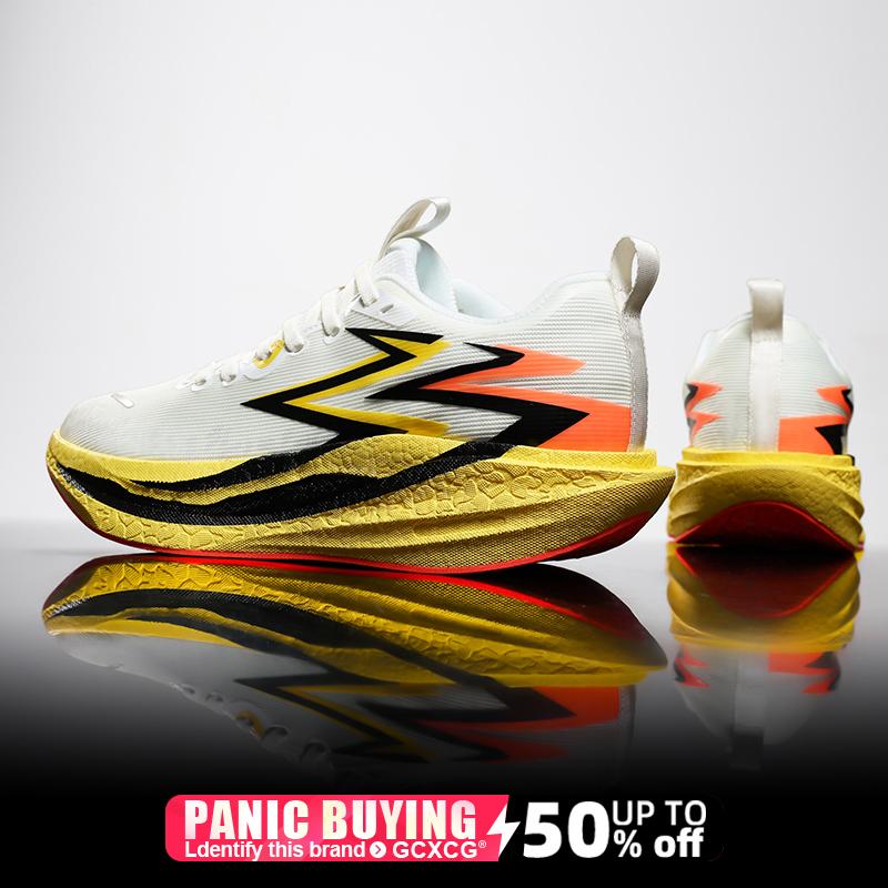 Running Shoes Carbon Board Speciality Marathon Men Sports Breathable Lightweight Women's Comfortable Athletic Nonskid Sneakers
