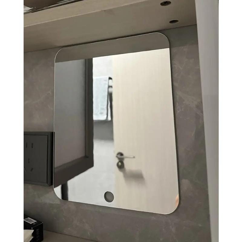 2025 New 1pcs Acrylic Mirror With Wall Suction Shower Mirror For Man Shaving Women Makeup Portable Travel Bathroom Accessories