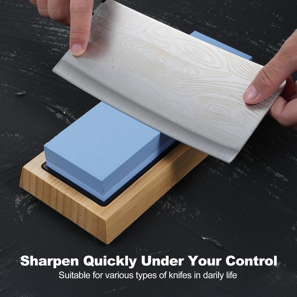 Complete Knife Sharpening Stone Set Dual Grit Whetstone 400 1000 3000 8000 Knife Sharpener Knife Sharpener Tool with