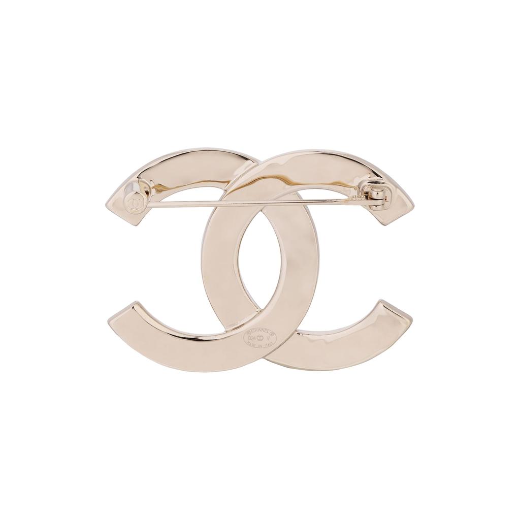 Chanel Metal & Strass Brooch ABA226-B10374-NM708