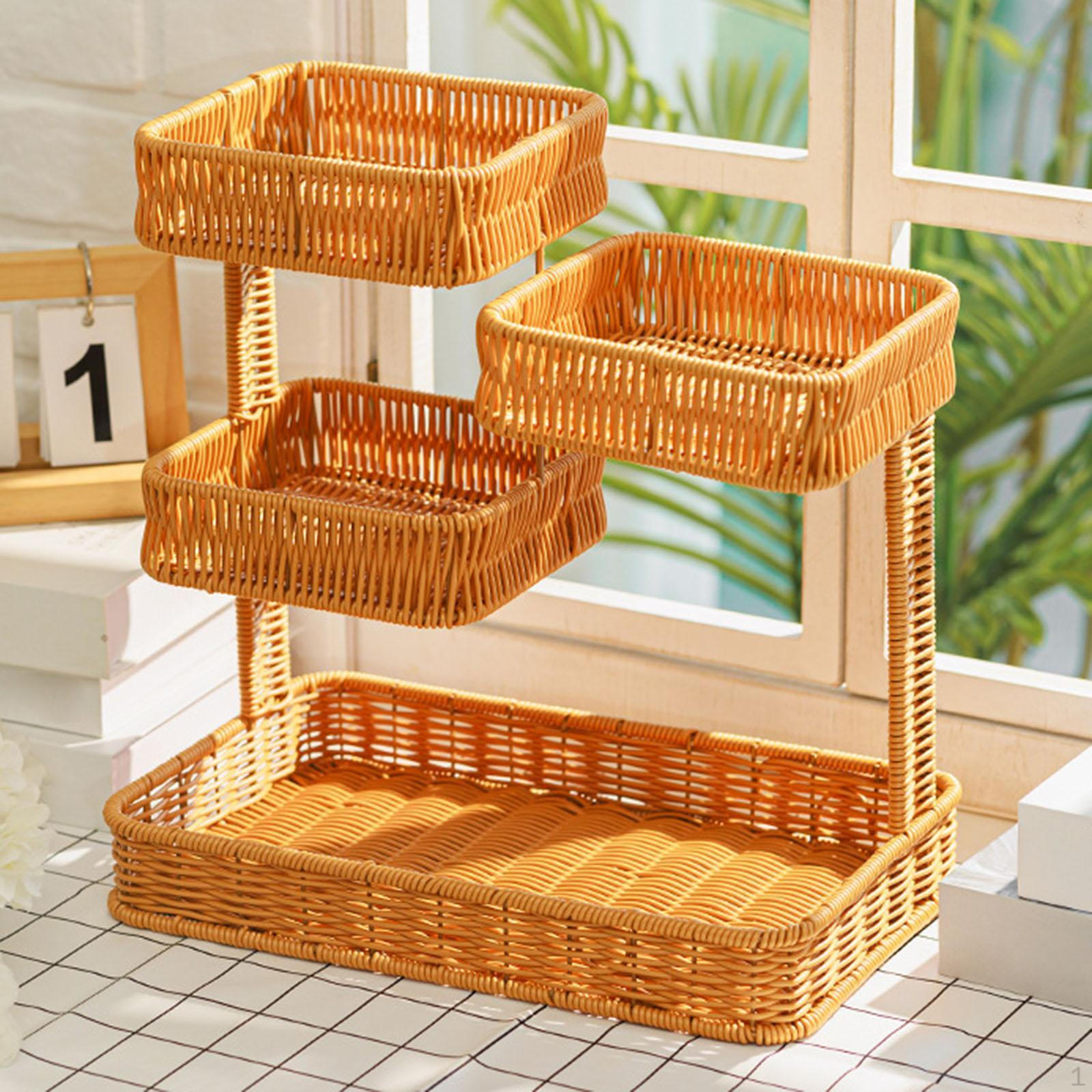 

Стойка для хранения на столешнице, настольный органайзер, декоративные корзины, настольный ящик для мелочей 4 layer