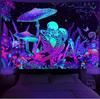 Planet Blacklight Tapestry Trippy Galaxy Uv Reactive Waterfall Landscape Wall Funny Tapestries Mysterious Mushroom Bohemia Tapiz