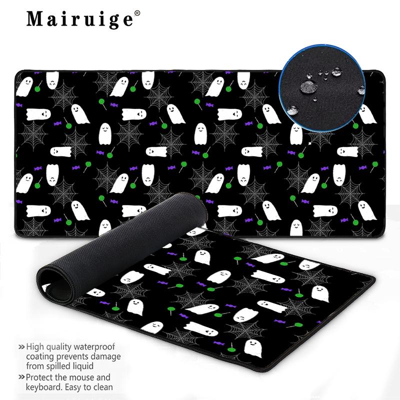 Ghost Large Gaming Mouse Pad Non-Slip Desk Mat Home Pc Accessories Pad for Computer Mouse Mat Set Up Table Mat Extended Pad