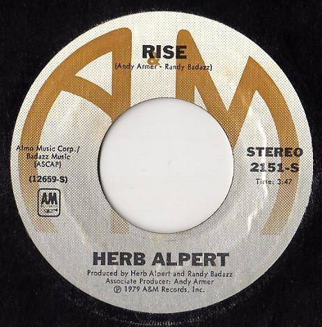 

7inch Record HERB ALPERT - Rise 2151S A&M Records 1979 US Soul/Funk Used