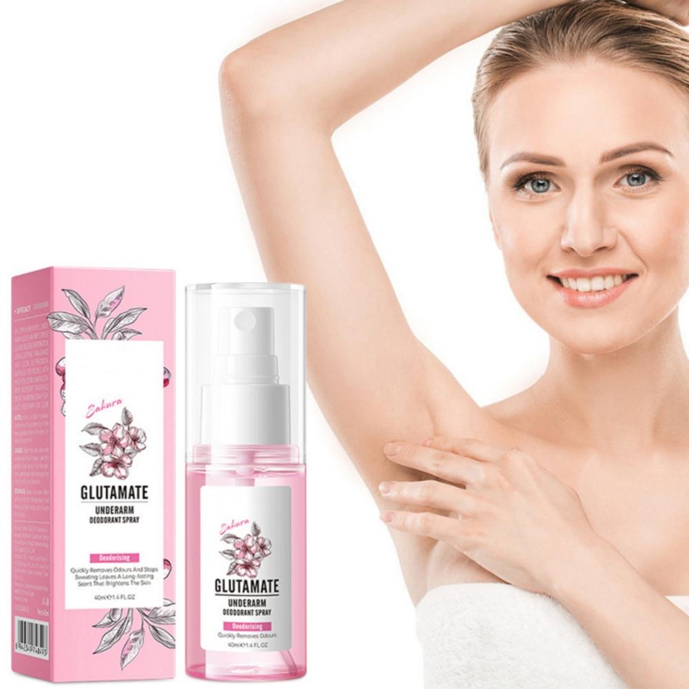 Sakura Underarm Deodorant Spray Quickly Removes Odors Long Lasting Scent