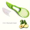2in1Avocado Slicer and Pitter,Durable Polypropylene with Serrated Blades Food Safe Design for Home and Restaurant Use,Green Handle with Multiple Holes