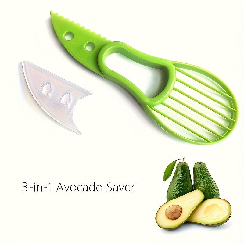 2in1Avocado Slicer and Pitter,Durable Polypropylene with Serrated Blades Food Safe Design for Home and Restaurant Use,Green Handle with Multiple Holes