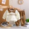 Kids Casual Long-Sleeve Set, Comfortable Daily Wear Outfits