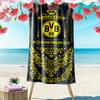 Borussia Print Beach Towel, Large Soft Quick Dry Towel for Beach Camping Swimming