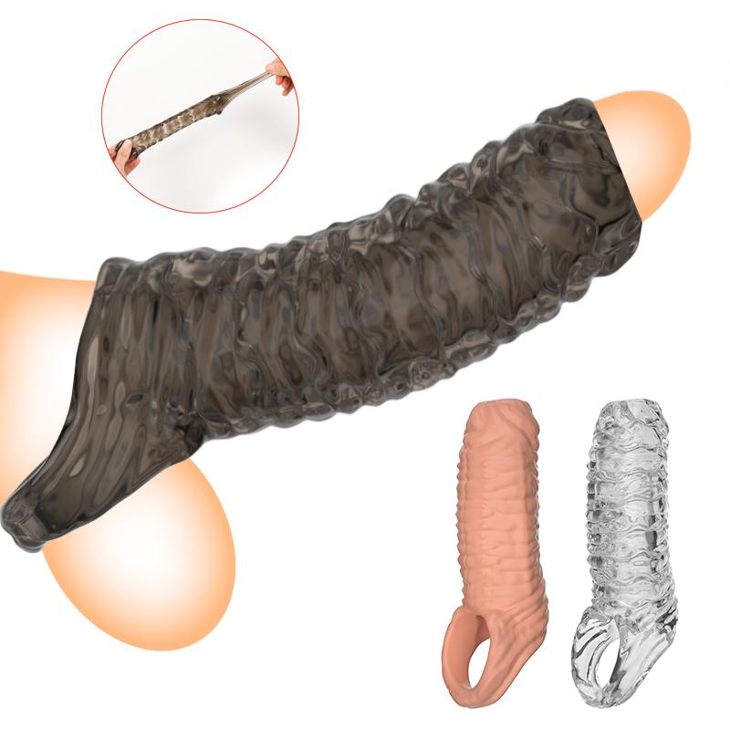 Erotický kroužek Návlek na penis Zvětšení penisu Granule Klitoris Stimuluje zpoždění ejakulace Penis Ring Erotická sexuální hračka pro muže Sex shop