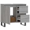 VidaXL Bathroom Cabinet Sonoma Grey 65x33x60 Cm Engineered Wood 831618