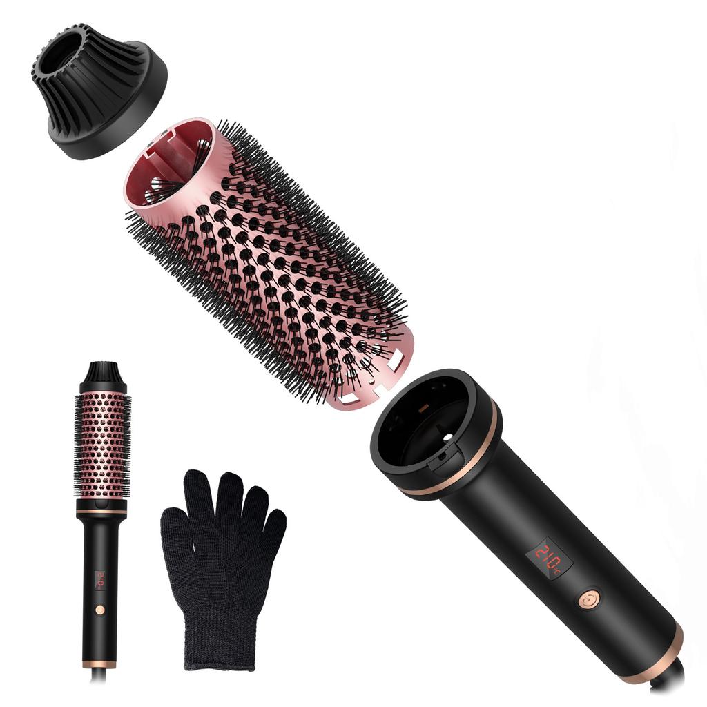 Hair Dryer Comb 2 In 1 Curling Iron Straight Hair Negative Ion Hair Dryer High Power Hot Air Comb