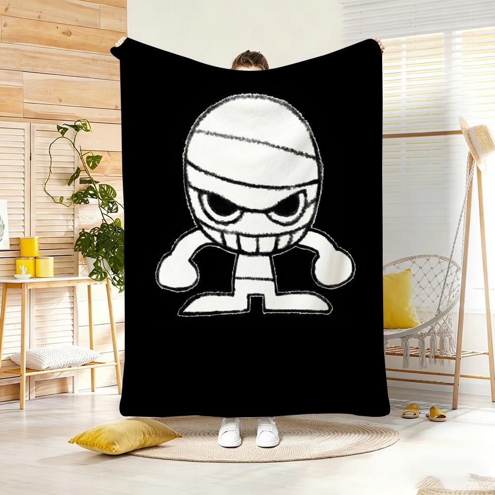 Cartoon L-Le Royaume Des Arbres Throw Soft Warm Throw Blanket For Bedroom Living Room Bed Travel Camping Picnic Gift