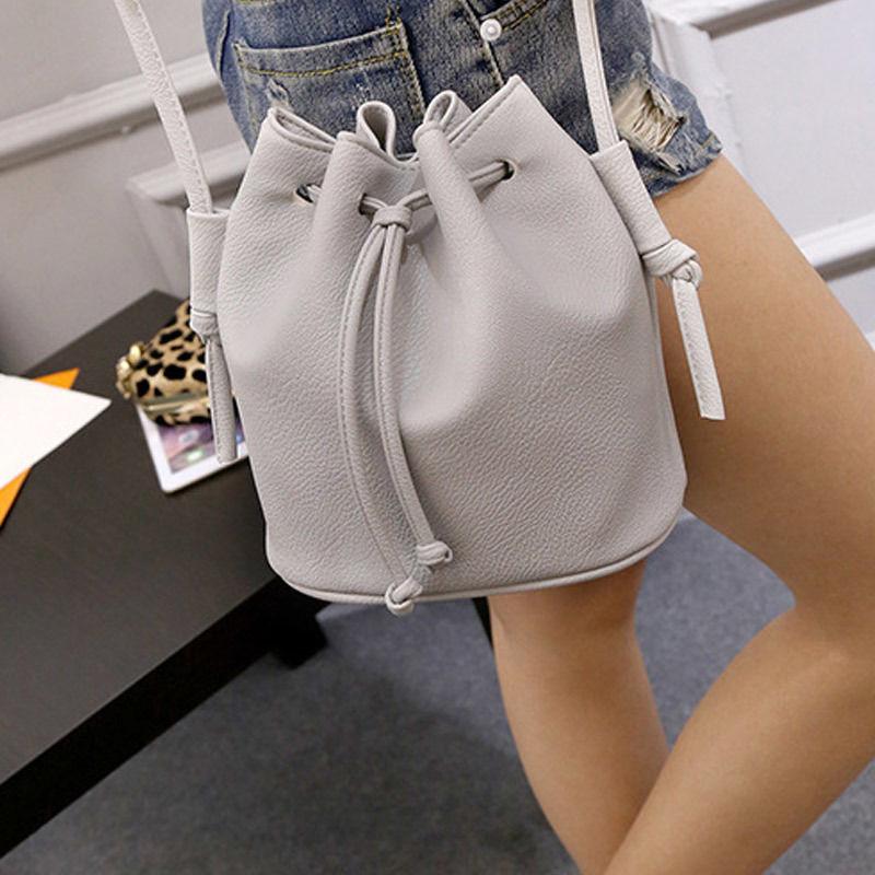 Elegant Hot Sale Women Handbag Small Bucket Shape Bags Pu Leather Shoulder Crossbody Bag With Timeless Design