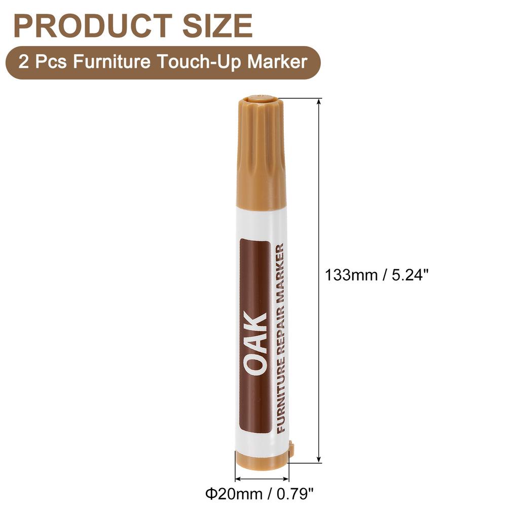 2-12Pcs Furniture Repair Pens Touch Up Filler Sticks Oil Based Paint Markers Wood Floors Scratches Patch Paint Pen and Crayons