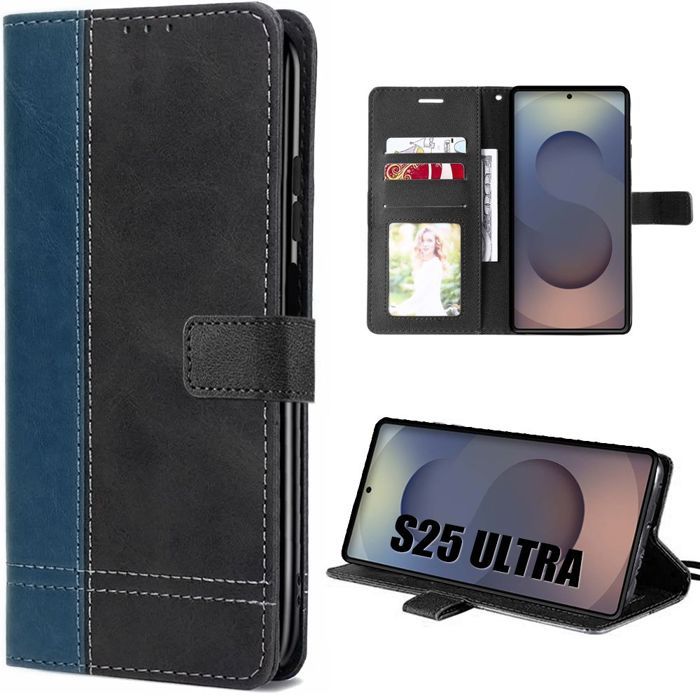 Coque de protection - BOOLING - Samsung Galaxy S25 Ultra - Effet Cuir - Antichoc - Anti-Rayures