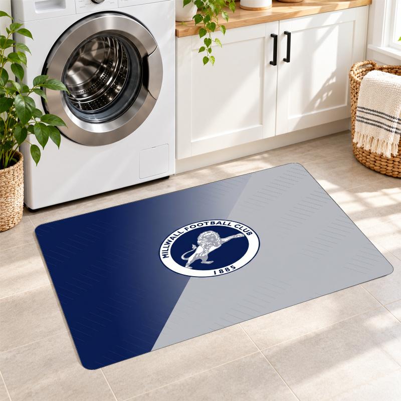 Flannel Kitchen Mat Millwall Football Soft Area Rug Non Slip Floor Carpet Home Decoration