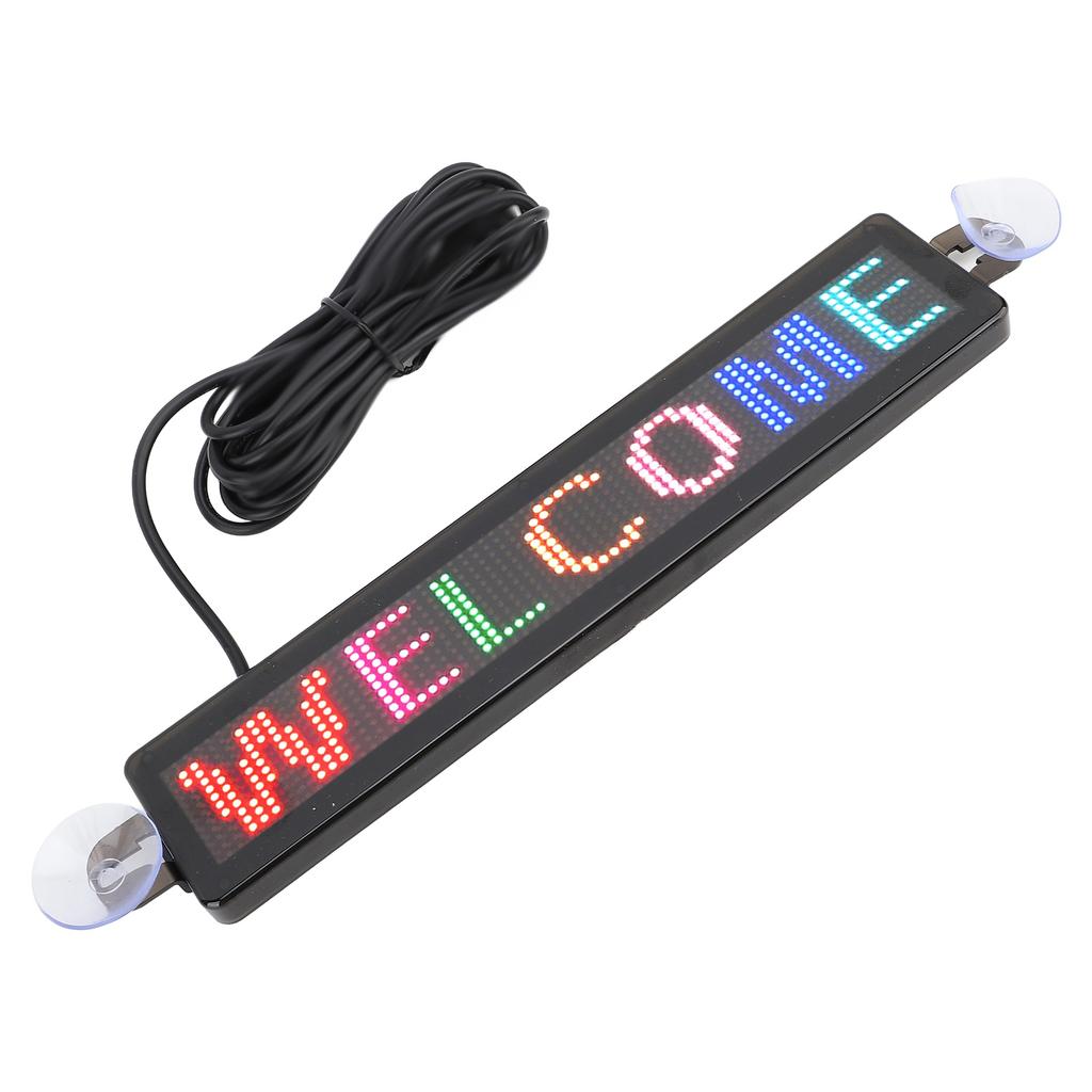 LED Laufschrift 12x72 Pixel 230x50mm Bluetooth APP Programmierbares LED Matrix Panel für Party Auto B
