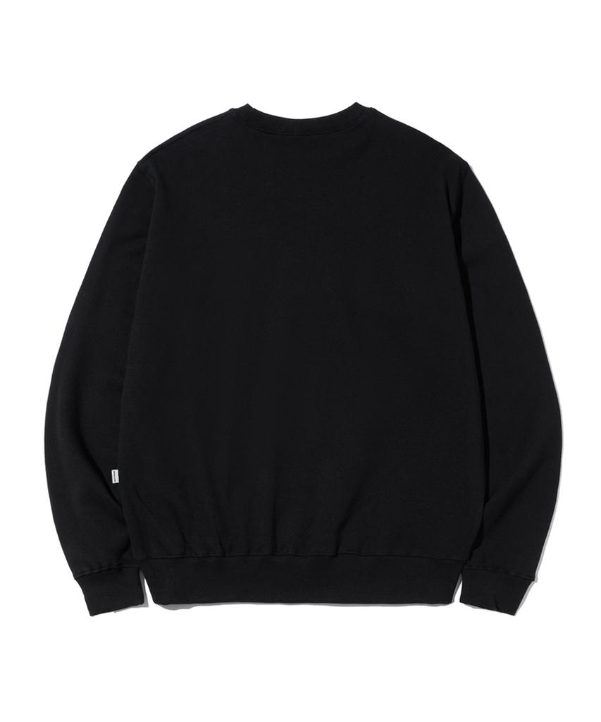 ESCAPEFROM Patch Vintage Logo Print Sweatshirt Black