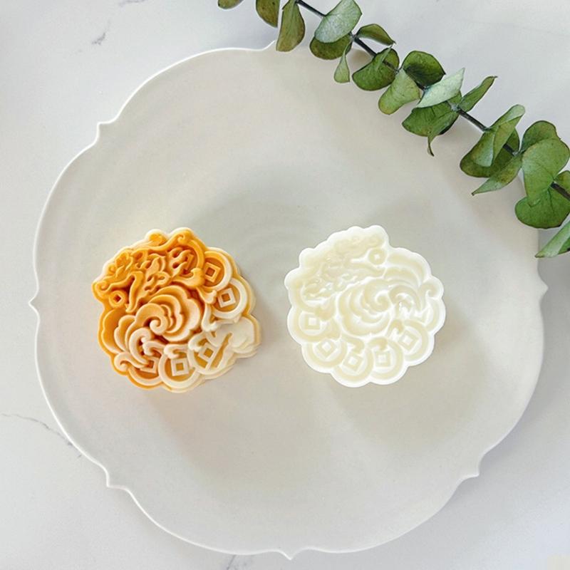 Chinese Pastries Mold Hand Pressed Mooncakes Mold Festival Bean Pastes Cake Molds Dessert ABS Moulds for Cooking Lover