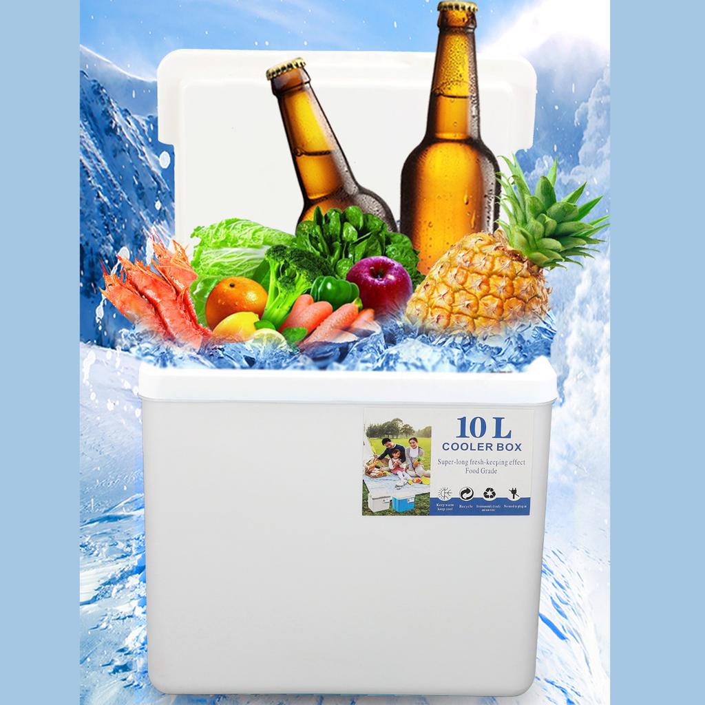Cooler Box 10L   Highly Efficient with Handle Insulated Cooler for Camping Picnic Fishing Commercial Use