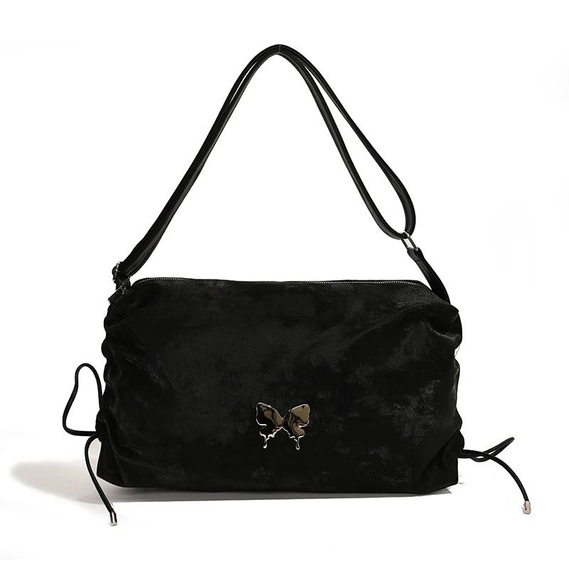 

Высококачественные трендовые сумки через плечо из искусственной кожи с бабочкой, универсальные сумки через плечо для женщин, мода